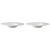 Palmer Pastabord White Delight 30 cm Wit Porselein 2 stuks