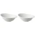Palmer  White Delight Schüssel 21 x 13,5 cm 45 cl Weißes Porzellan 2 Stück