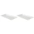 Palmer Schaal White Delight 28.5 x 15 cm Wit Porselein 2 stuks