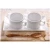 Palmer Schaal White Delight 28.5 x 15 cm Wit Porselein 2 stuks