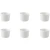 Palmer Schaal White Delight 6 cm 8 cl Wit Porselein 6 stuks