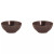 Mammoet Schaal Spirit 15 cm 51 cl Grijs Stoneware 2 stuks