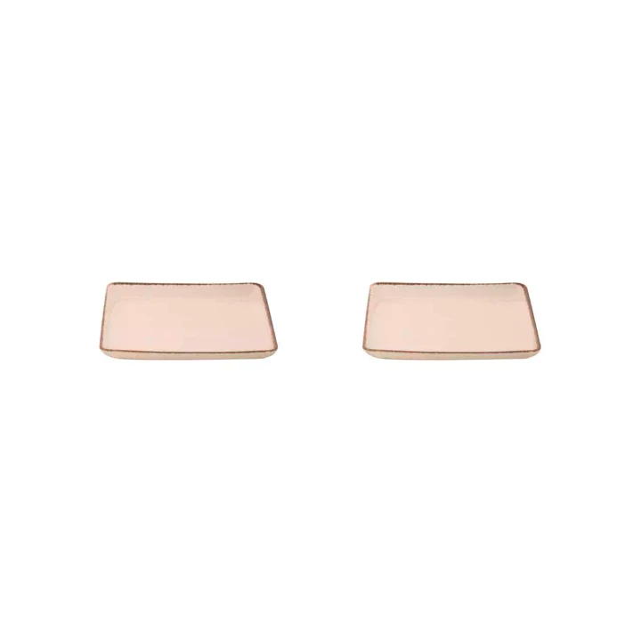 Maastricht Porselein  Akoya Teller 19 x 19 cm Creme Porzellan 2 Stück