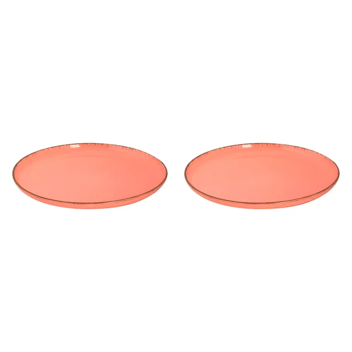 Palmer Bord Antigo 28 cm Porselein Roze 2 stuks