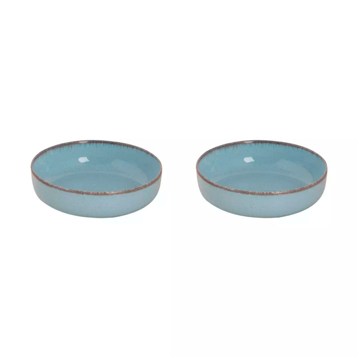 Palmer Schaal Antigo 15 cm 47 cl Porselein Lichtblauw 2 stuks