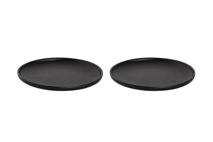 Maastricht Porselein  Universe Teller 26 cm Schwarzes Porzellan 2 Stück