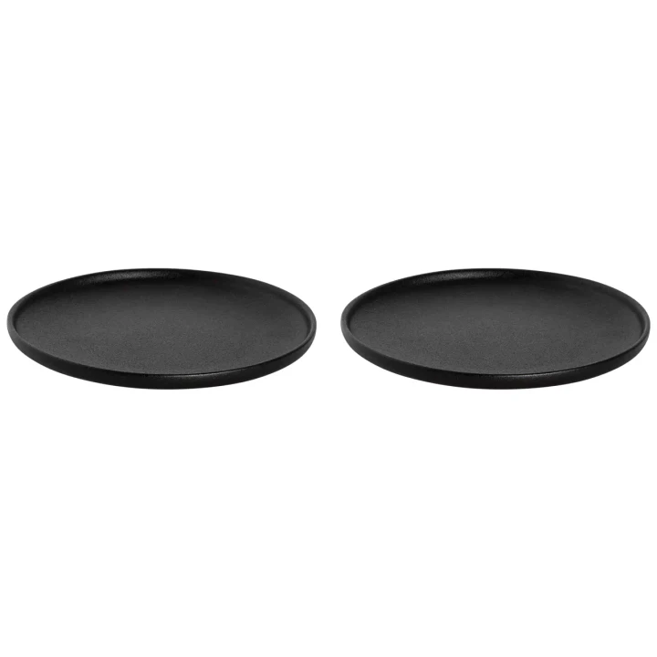 Maastricht Porselein Plate Universe 26 cm Black Porcelain 2 pcs.