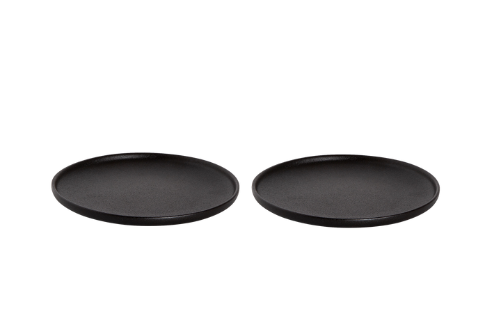 Maastricht Porselein Bord Universe 19 cm Zwart Porselein 2 stuks