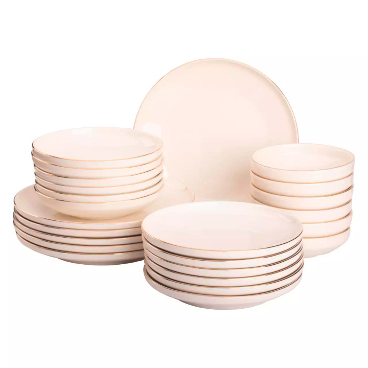 Maastricht Porselein Dinnerware set Ligne D'or Porcelain 6-person 24-piece