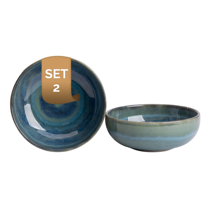 Palmer Schale Miami 12 cm 35 cl Grünes Steingut 2 Stück Palmer Schale Miami 12 cm 35 cl Grünes Steingut 2 Stück