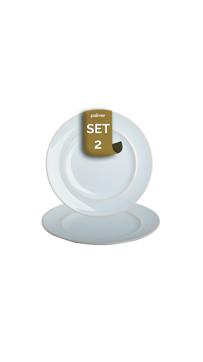 Palmer Bord Barolo 28 cm Lichtblauw Stoneware 2 stuks