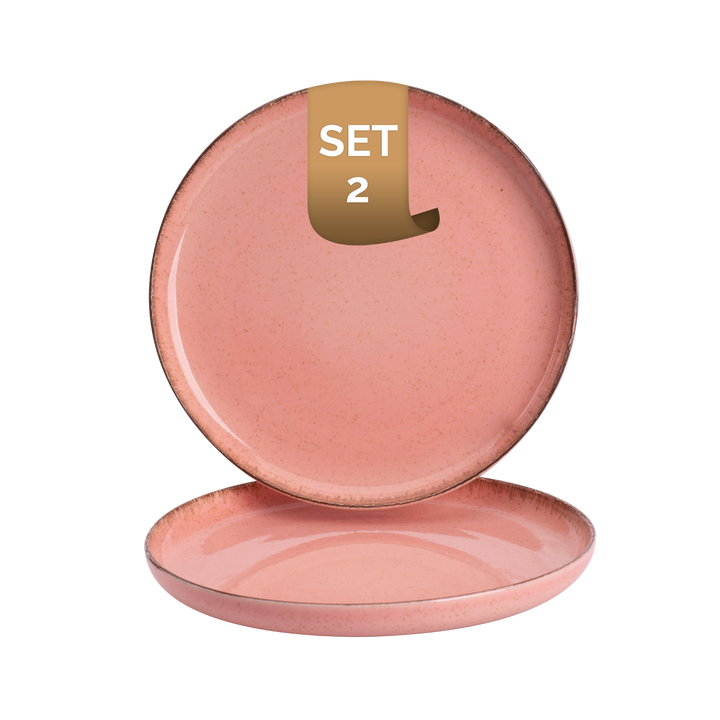 Palmer Bord Antigo 19 cm Porselein Roze 2 stuks