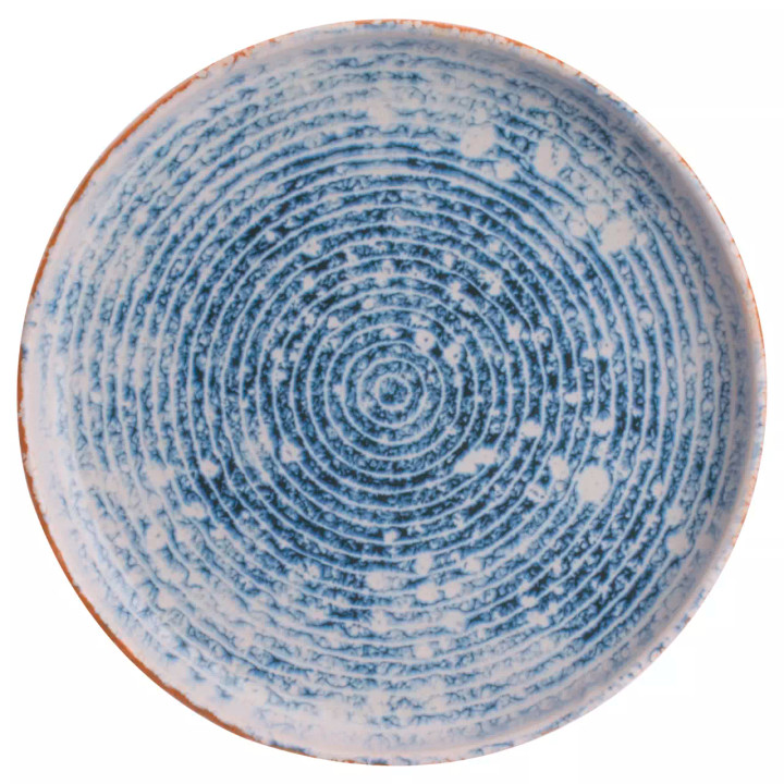 James Cooke Bord Azure Vintage 22 cm Blauw Wit Stoneware 2 stuks