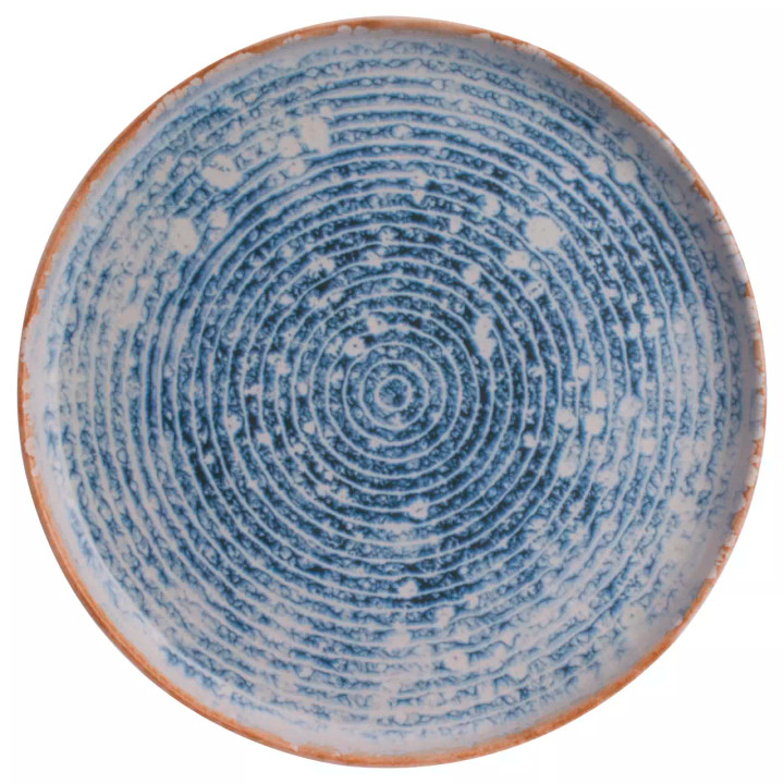 James Cooke Plate Azure Vintage 28 cm Blue White Stoneware 2 pcs.