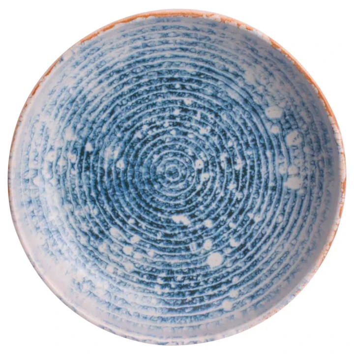 James Cooke Plate deep Azure Vintage 22 cm Blue White Stoneware 2 pcs.