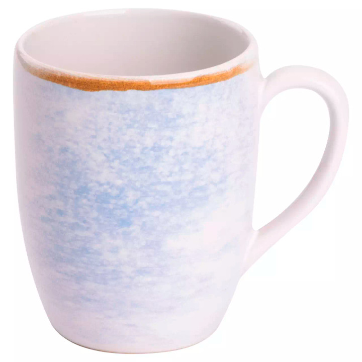 James Cooke Cup Clouded Charm 27 cl Blue White Stoneware 2 pcs.