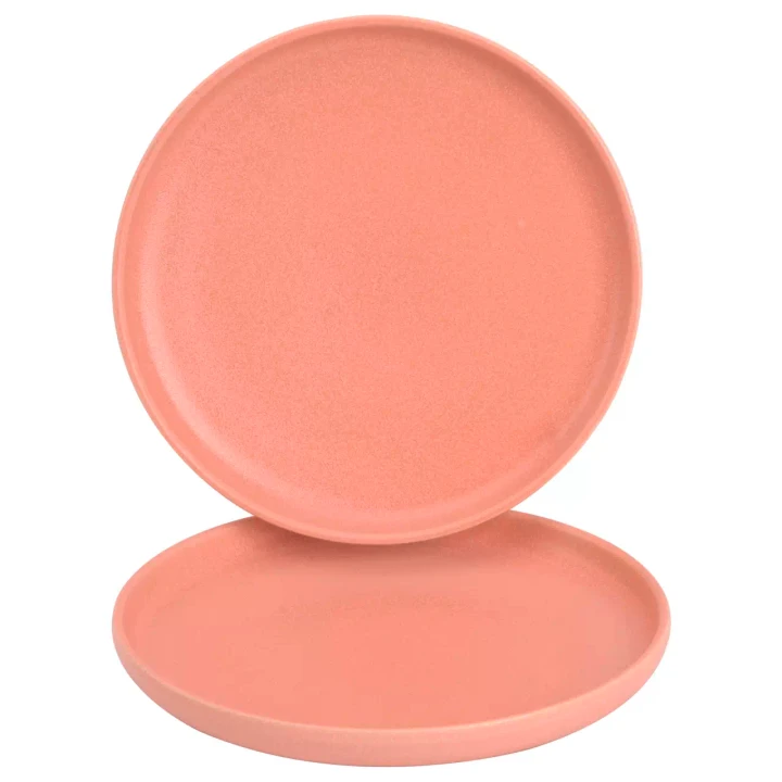 James Cooke Teller Bliss 22 cm Rosa Steingut 2 Stück