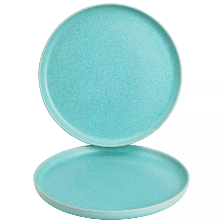 James Cooke Teller Bliss 28 cm Hellblau Steingut 2 Stück