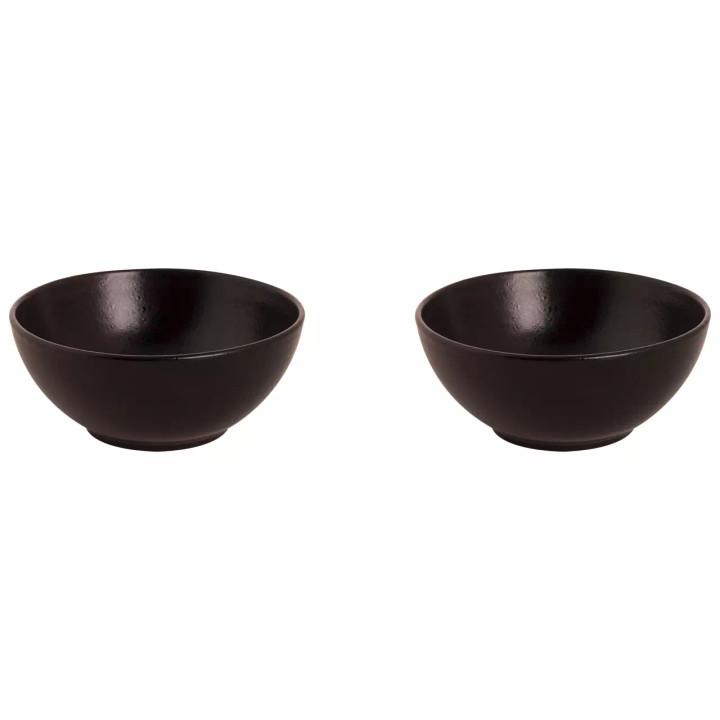 Mammoet Schaal Moon 15 cm 51 cl Grijs Stoneware 2 stuks