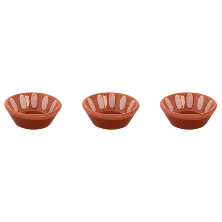 Colori Del Sud Mezquita Fleck Bowl 8 cm 6 cl Rosa 3 Stück