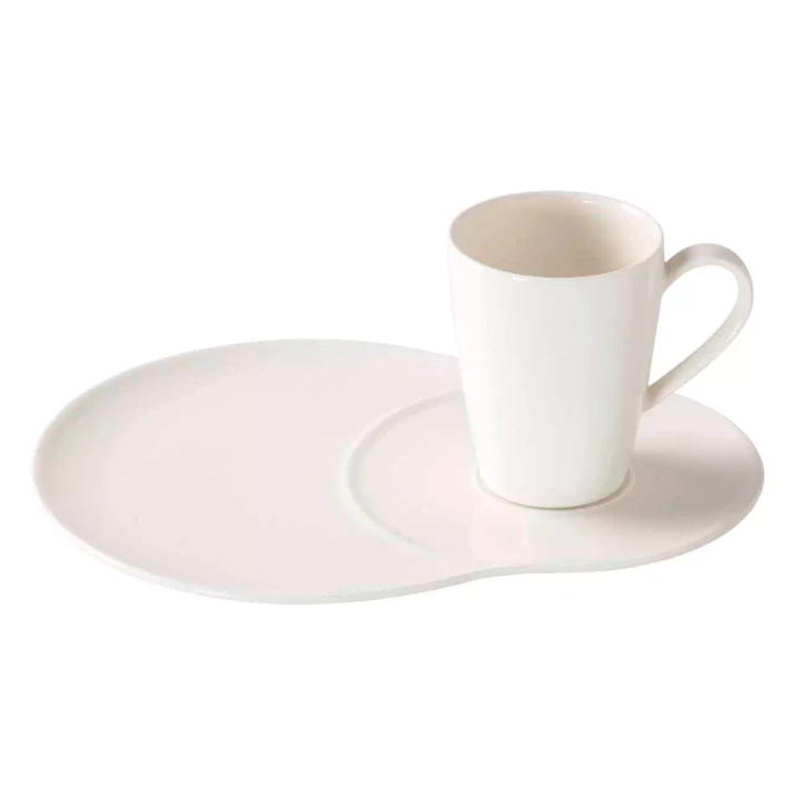 Vivo Ontbijtset Voice Basic Wit Porselein 4-delig