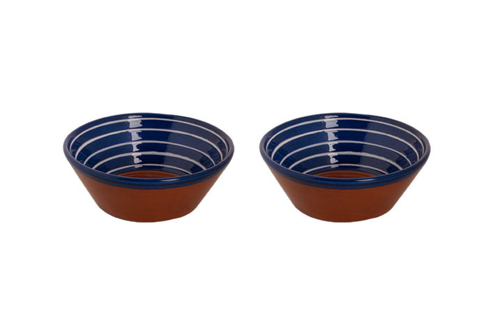 Colori Del Sud Mezquita Circle Schaal 18 cm 80 cl Blauw 2 stuks