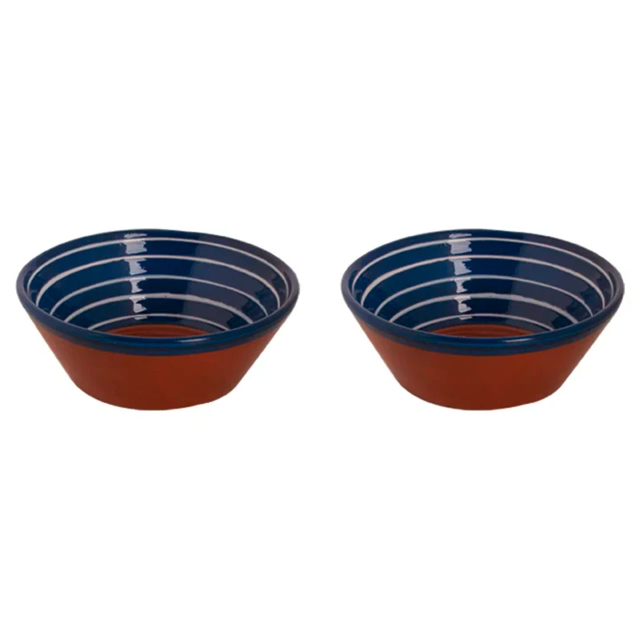 Colori Del Sud Mezquita Circle Schaal 18 cm 80 cl Blauw 2 stuks