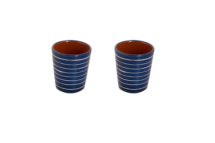 Colori Del Sud Mezquita Circle Cup without ear 20 cl Blue 2 pcs.