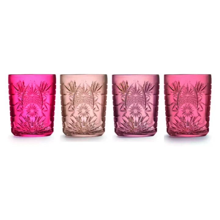Royal Leerdam Wasserglas-Set Starla 35 cl 4-teilig Rosa