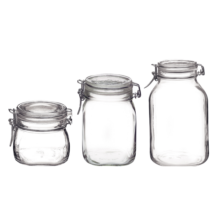  Bormioli Weckpotset Fido 0,5L+1L+1,5L 3-dlg