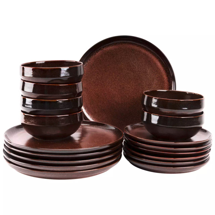 Palmer Serviesset Bama Copper 6-persoons 18-dlg