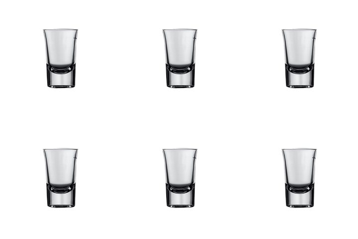 Mammoet Borrelglas Budgetline Bostonshot 3.5 cl - Transparant 6 stuks