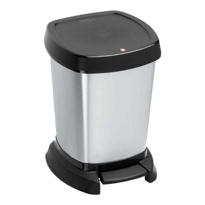 Rotho Pedal bin Paso 20 x 19 x 29.5 cm - 6 l Silver Plastic