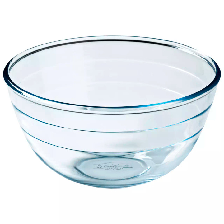 O.cuisine Bowl 17 cm 1 l Transparent Borosilicate 1 piece