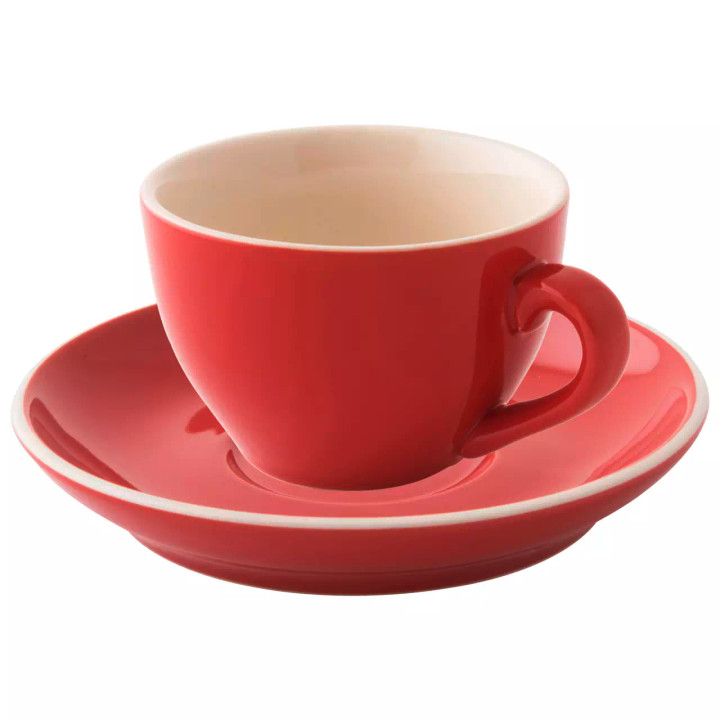 Palmer Cup and saucer Colors 18 cl - 14 cm Red 6 pcs.