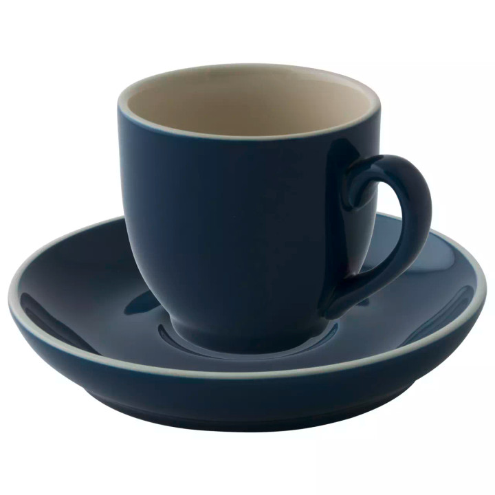Palmer Cup and saucer Colors 14 cl - 12 cm Blue 6 pcs.