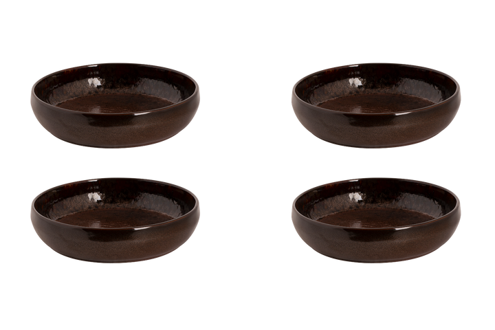Palmer Bord diep Bama Copper 22 cm Koper Stoneware 4 stuks
