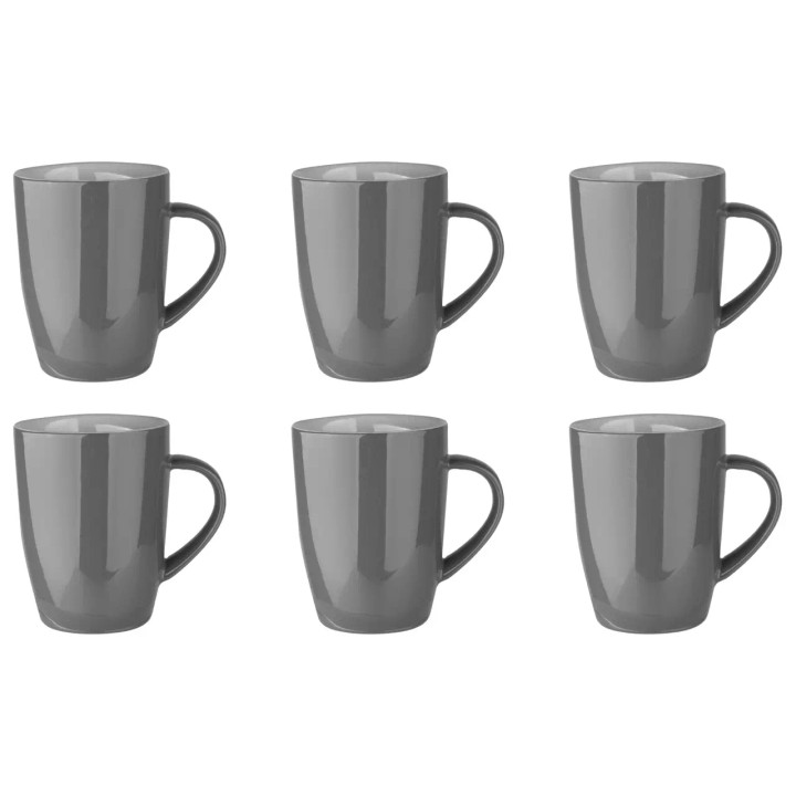 Palmer Cup Colors 18 cl Gray Porcelain 6 pieces