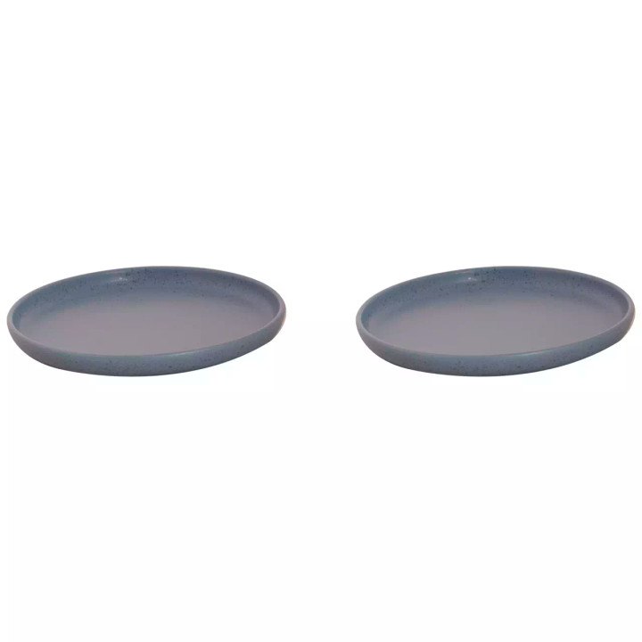 Palmer  Sandy Loam Teller 22 cm Blau Steingut 2 Stück