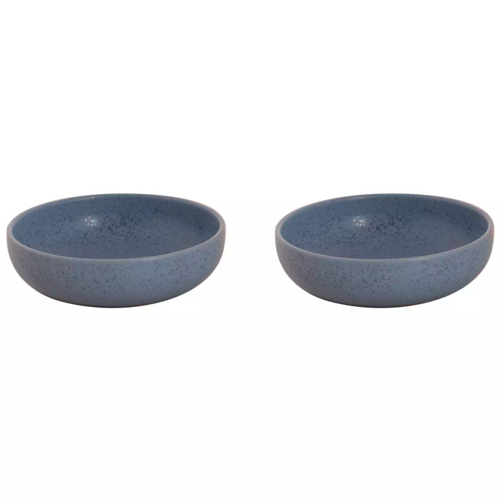 Palmer Schaal Sandy Loam 16 cm 50 cl Blauw Stoneware 2 stuks