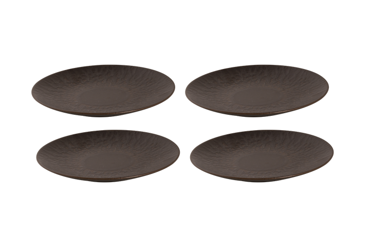 Palmer Bord coupe Ruston 22 cm Bruin Stoneware 4 stuks