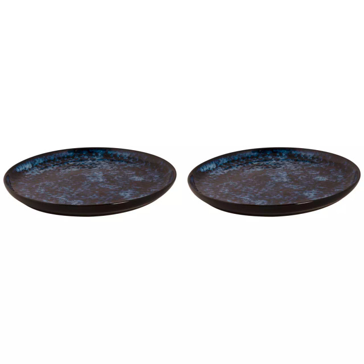 Palmer  Bama Blue Teller 27 cm Blau Steingut 2 Stück