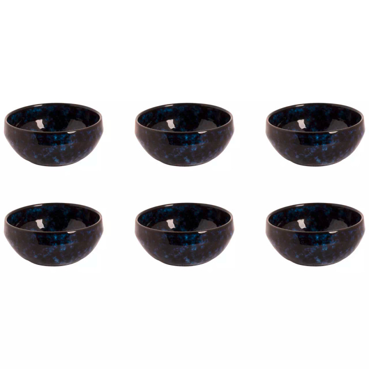Palmer Schaal Bama Blue 12 cm 30 cl Blauw Stoneware 6 stuks