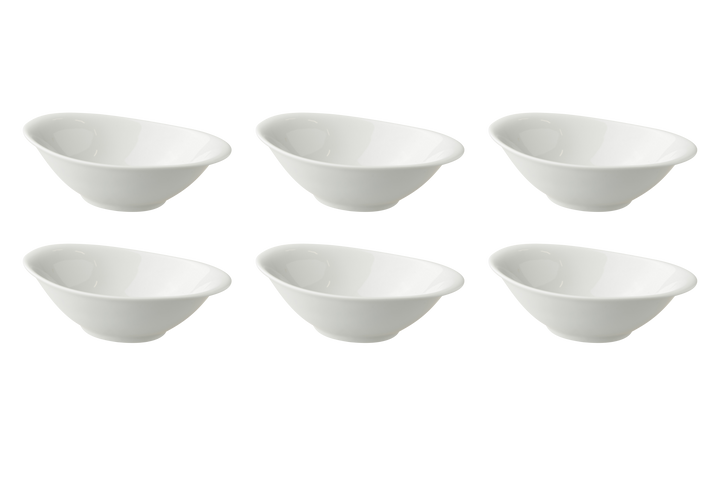 Palmer Schaal White Delight 16 x 10.5 cm 20 cl Wit Porselein 6 stuks