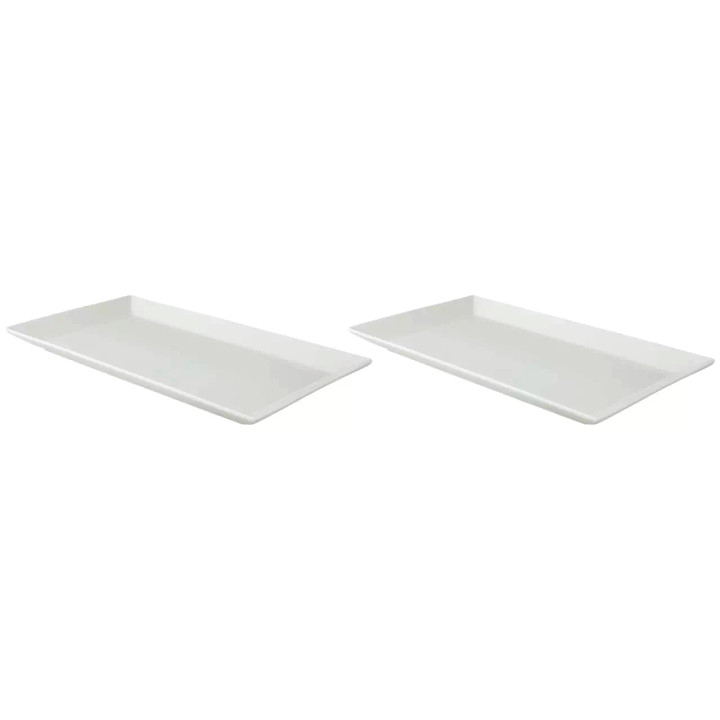 Palmer Schaal White Delight 33 x 18.5 cm Wit Porselein 2 stuks