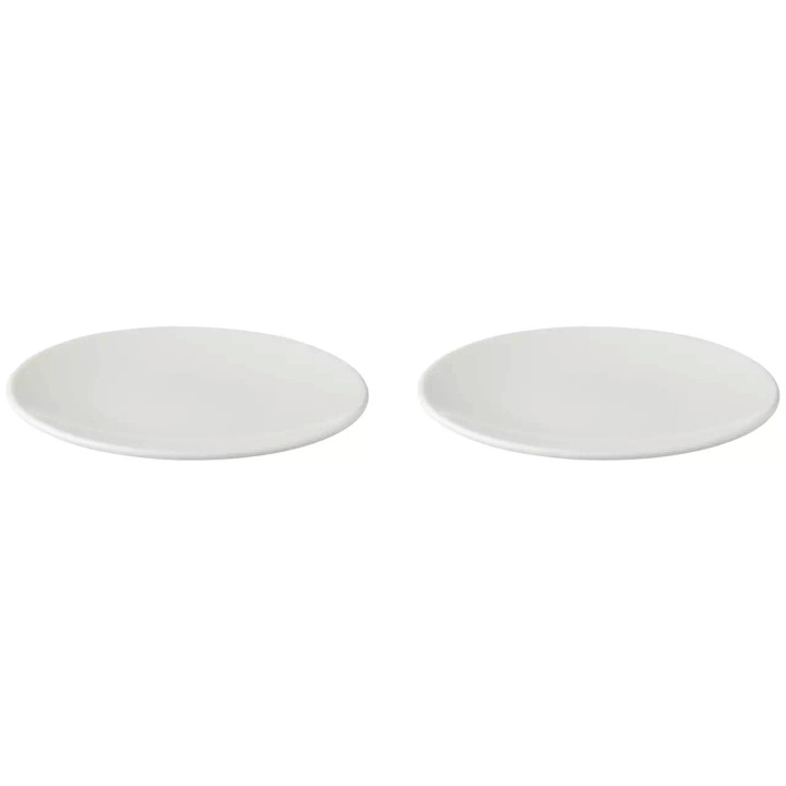 Palmer  White Delight Teller Coupe 16 cm Weißes Porzellan 2 Stück
