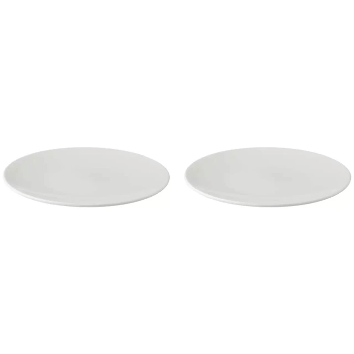 Palmer Bord coupe White Delight 21 cm Wit Porselein 2 stuks
