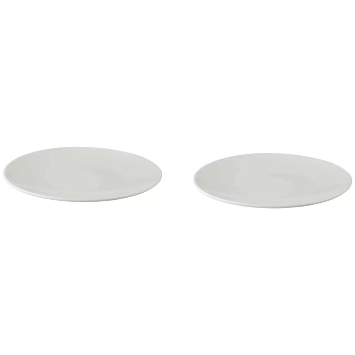Palmer  White Delight Teller Coupe 27 cm Weißes Porzellan 2 Stück