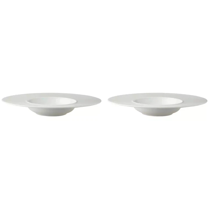 Palmer  White Delight Nudelteller 30 cm Weißes Porzellan 2 Stück
