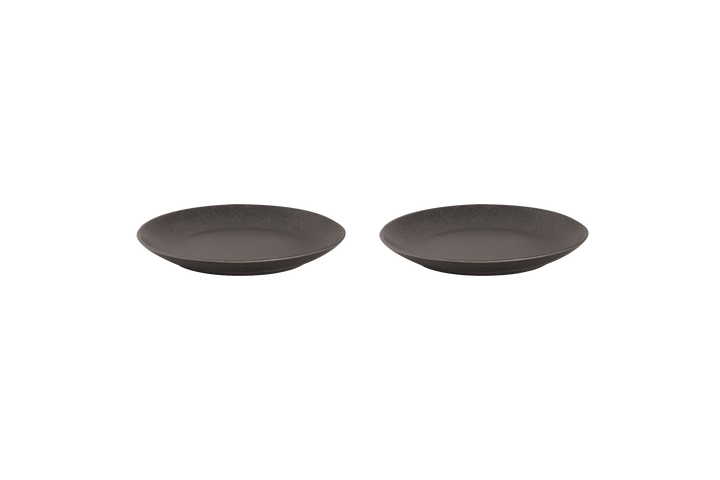 Mammoet Bord Spirit 21.5 cm Grijs Stoneware 2 stuks